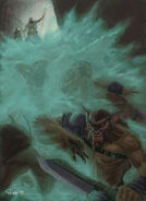 The Cloudkill spell attacking bugbears.