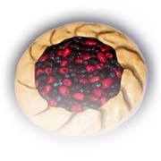 A many-berry -filled tart from .
