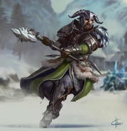 A Human male fighter from Neverwinter: Curse of Icewind Dale.