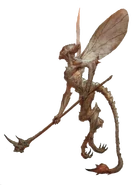 A bone devil from the 2014 Dungeon Master's Guide 5th edition.