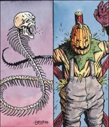 Rare golem types: A necrophidius and a scarecrow.'