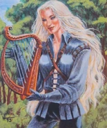 Storm Silverhand from AD&D Trading Cards.