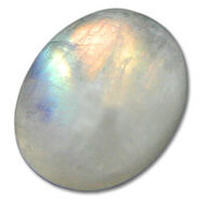 Moonstone cabochon.