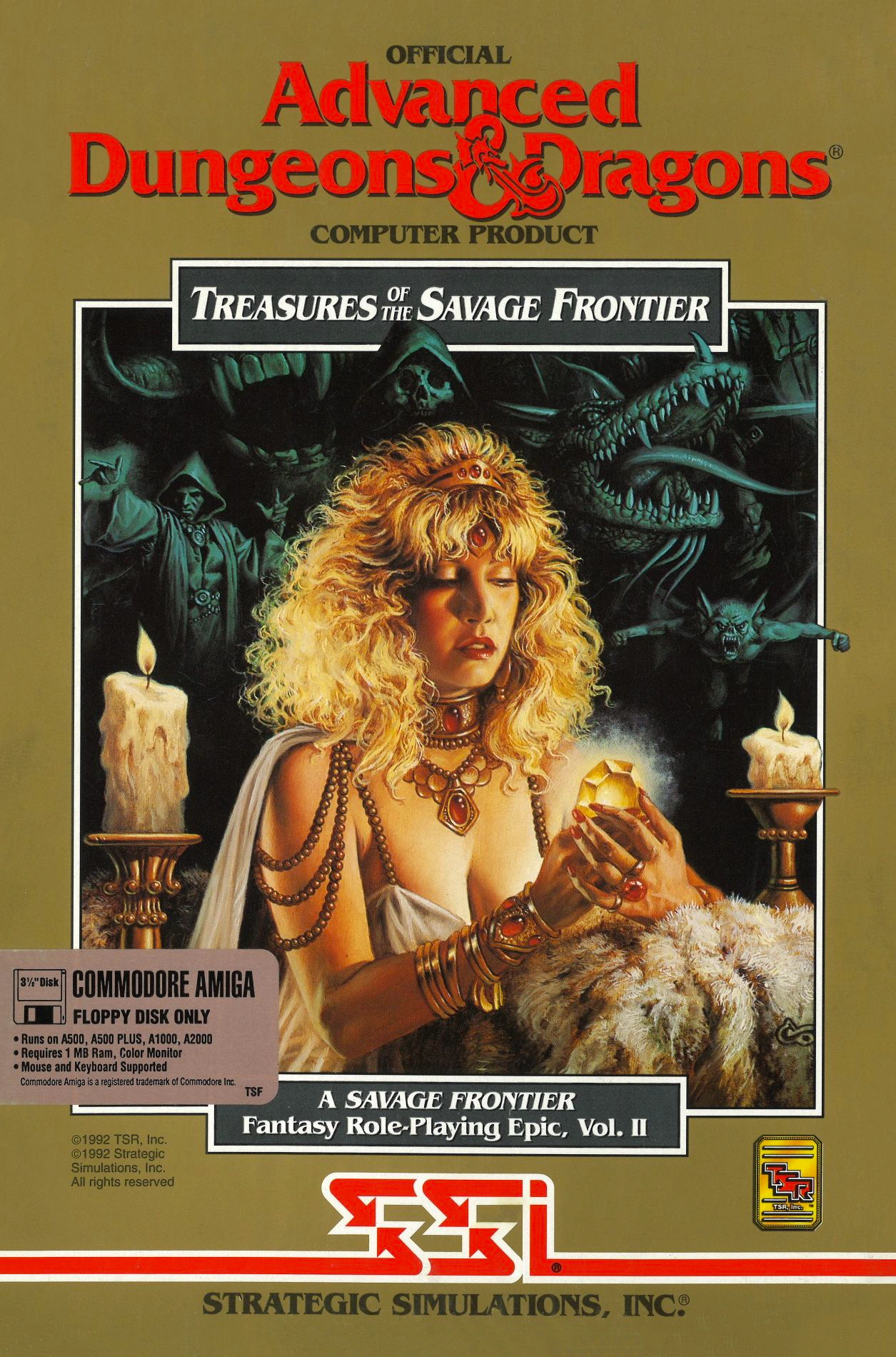 TSR 9233 FR5 AD&D Forgotten Realms The Savage Frontier 1988