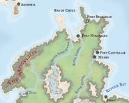 A map of northern Chult, circa 1372 DR.