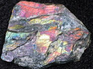 Labradorite showing flash