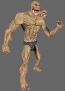 An ettin as it appears in the game editor for Neverwinter Nights.
