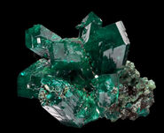 Dioptase crystals