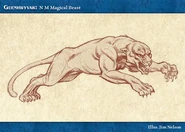 Guenhwyvar's card from Dungeons & Dragons Miniatures.