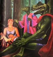 Alias, Dragonbait, and Copperbloom of the Lost Vale tribe.