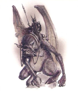 A foulwing is used as a mount.