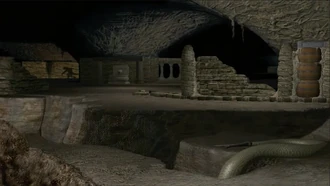 Depths of the Elven Catacombs and the Underdark chasm.