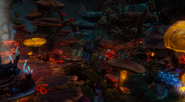 A mushroom-filled myconid colony in the Underdark.