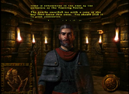 Khelben Arunsun inside his tower in Descent to Undermountain.