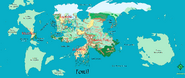 A projection of Toril onto a map.