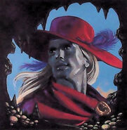 A portrait of Jarlaxle from Spellfire: Master the Magic.