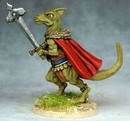 A painted miniature of Dragonbait from the AD&D Forgotten Realms: Heroes by Ral Partha.