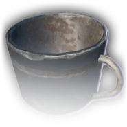 A simple metal mug.