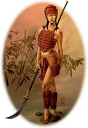 Sohei.jpg (26 KB) A sohei stands with her naginata to the side.