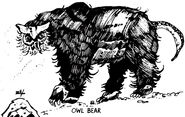 First illustration of an owlbear from original D&D.