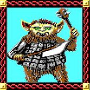 A bugbear as it appears before the party in the game Pool of Radiance