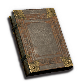 Gold-bound book bg3