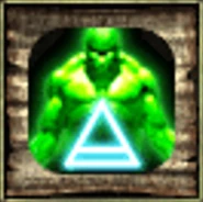 The spell symbol of the planar binding: air elemental spell.