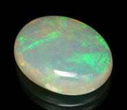 Opal cabochon.