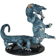 A miniature of a behir from the IotR: Dungeon of the Mad Mage set.