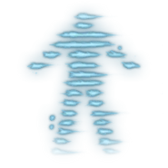 The symbol of the invisibility spell from Baldur's Gate III.