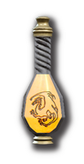 A bottle of alchemist's fire from the Western Heartlands.