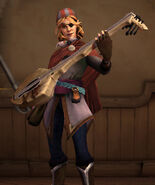 Calliope and her enchanted lute.