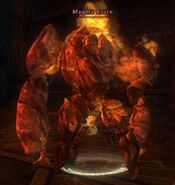 A magma brute, as depicted in the game Dungeons & Dragons Online.