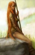A wood elf from Icewind Dale 2