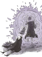 Elgred Portal.png (9.19 MB) Elgred, dragging Carrion through one of his portals.