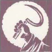 Crude illustration of a sickle from The Complete Druid's Handbook.