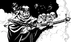 Thunder and lightning, very, very frightening.