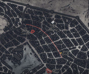 A 15th century DR map showing the location of the Shrine of the Suffering.