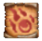 The symbol of fireball from Baldur's Gate.