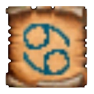 The spell symbol from Icewind Dale: Heart of Winter.