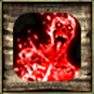 The spell symbol of disintegrate from Icewind Dale II.