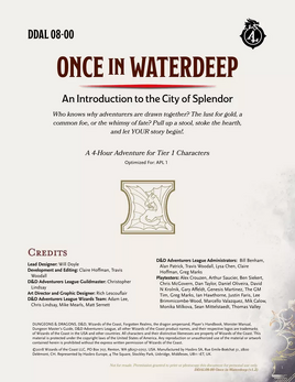 Once in Waterdeep