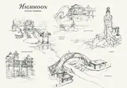 Highmoon buildings, concept art by Chris Appelhans.