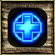 Thy symbol of the cure serious wounds spell from Icewind Dale II.