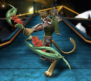 A tabaxi with a magic bow.