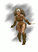 A member of the Malarite People of Black Blood concept art.