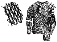 Two types of scale armor side by side.