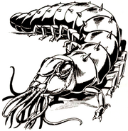 A carrion crawler from Monstrous Compendium Volume One.