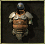 A half plate set of armor from Icewind Dale.