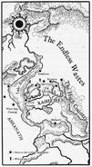 The map of the Hordelands found in the Windwalker novel.